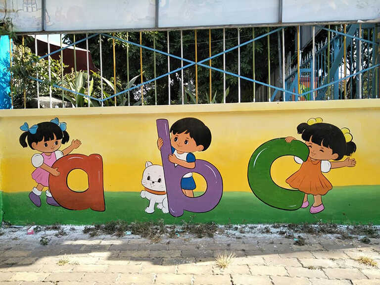 Tranh vẽ tường trẻ em