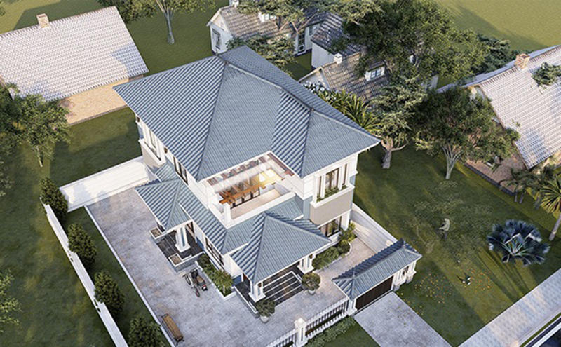 Top 100 Mẫu biệt thự 2 tầng mái Nhật đẹp hiện đại ấn tượng xu hướng 2024 113 mau biet thu 2 tang mai nhat 80m2 3 1