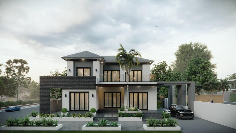 Top 100 Mẫu biệt thự 2 tầng mái Nhật đẹp hiện đại ấn tượng xu hướng 2024 120 mau biet thu 2 tang mai nhat dep nhat 6