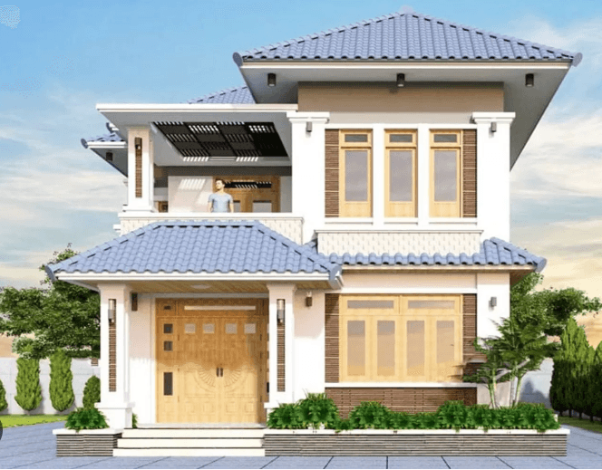 Top 100 Mẫu biệt thự 2 tầng mái Nhật đẹp hiện đại ấn tượng xu hướng 2024 100 mau nha mai nhat 2 tang 90m2 14f63c92b7