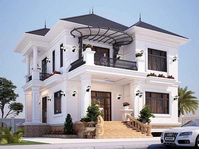 Top 100 Mẫu biệt thự 2 tầng mái Nhật đẹp hiện đại ấn tượng xu hướng 2024 108 mau nha mai nhat 2 tang tan co dien 4d74b7c254