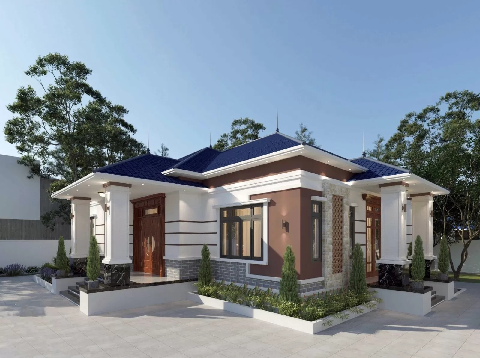 Top 100 mẫu biệt thự mái nhật 1 tầng sân vườn hiện đại 2024 31 nha mai nhat 1 tang chu l 001.jpeg