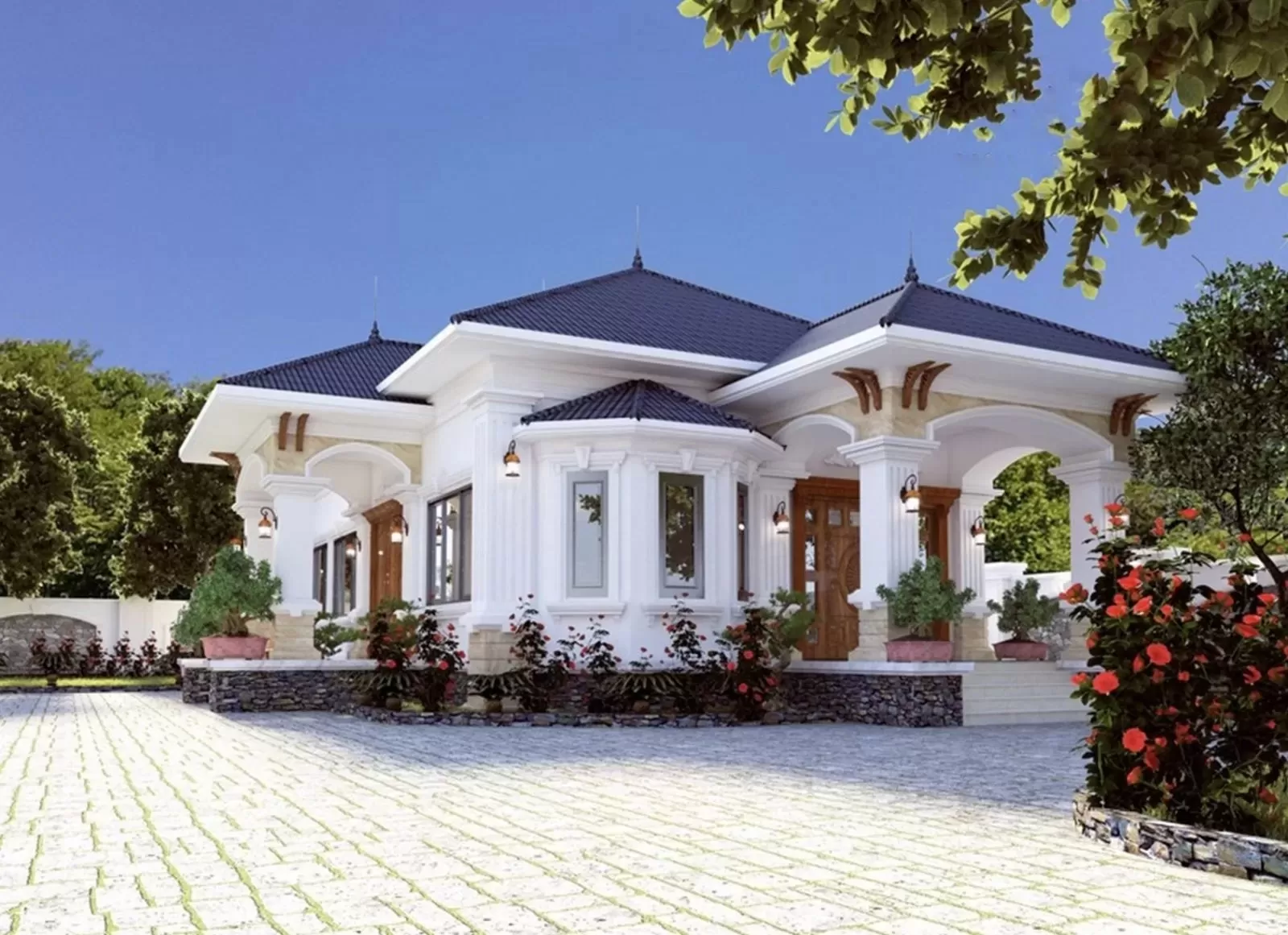 Top 100 mẫu biệt thự mái nhật 1 tầng sân vườn hiện đại 2024 46 nha mai nhat 1 tang chu l 010.jpeg