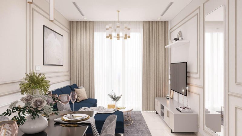 Những mẫu nội thất căn hộ chung cư đẹp hiện đại và sang trọng 38 Thiết kế nội thất chung cư Vinhomes Golden River