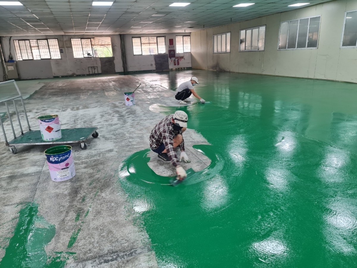 Báo giá thi công sơn Epoxy bền đẹp uy tín chuyên nghiệp 5 son lot san epoxy chong tham 2
