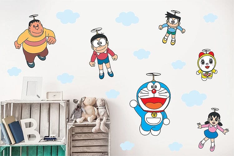 Vẽ tranh tường Mỹ Thuật Sen Việt 30 Mẫu Vẽ Tranh Tường Doremon Ngộ Nghĩnh Đáng Yêu 52 tranh vẽ tường doremon