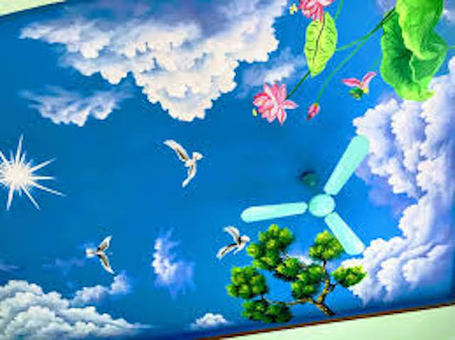 Gợi ý 20 mẫu vẽ trần mây 3D cực sinh động độc đáo xu hướng 2025 16 goi y 20 3457 3