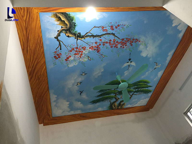 Gợi ý 20 mẫu vẽ trần mây 3D cực sinh động độc đáo xu hướng 2025 21 goi y 20 3457 8
