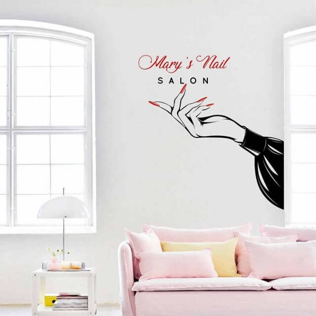 Tổng hợp 20 mẫu vẽ tranh tường tiệm nail đẹp mê li 15 vẽ tranh tường tiệm nail
