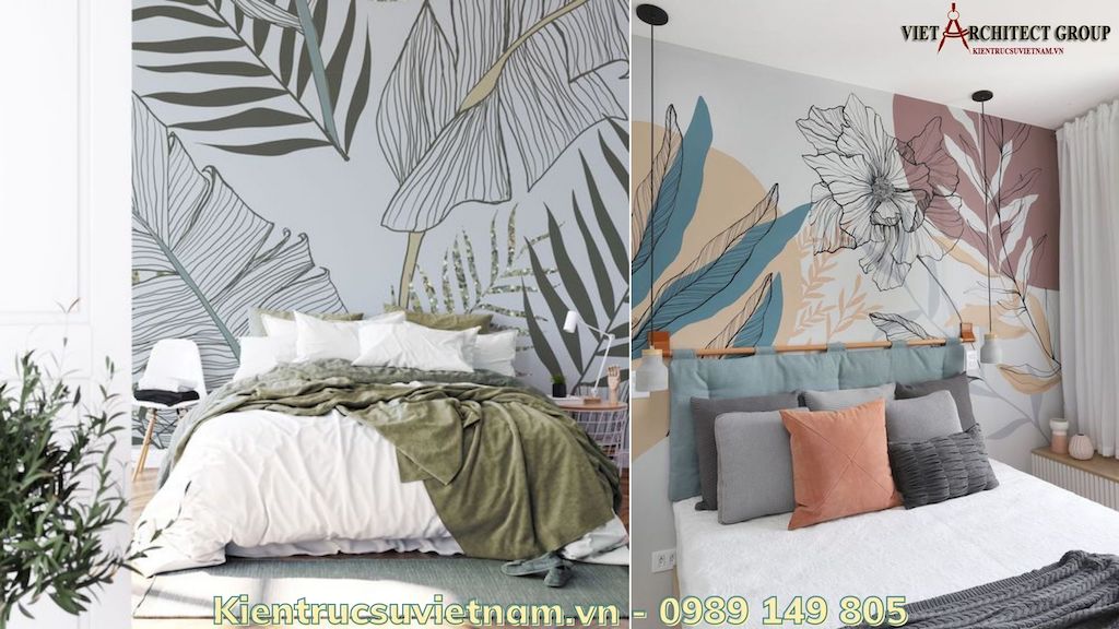 Vẽ Tranh Tường Phòng Ngủ - Bí quyết chọn tranh đẹp cho căn phòng của bạn 11 ve tranh tuong phong ngu bi quyet chon tranh dep cho can phong cua ban 3401 1