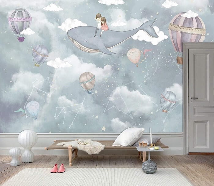 Vẽ Tranh Tường Phòng Ngủ Cho Bé Gái - 20 Mẫu siêu cute 11 tranh vẽ tường cho bé gái