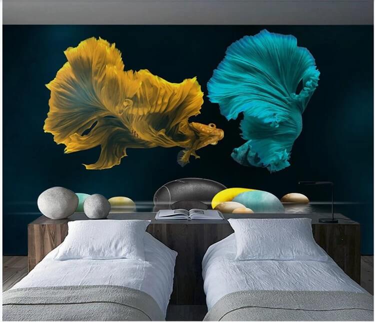 30 mẫu vẽ tranh tường khách sạn cực trang trọng, quý phái 3 vẽ tranh tường khách sạn