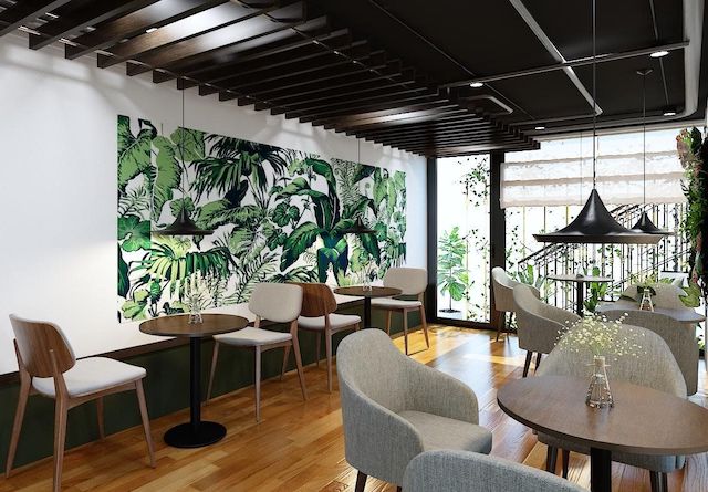 thiet ke quan cafe 131 1001+ Mẫu tranh vẽ tường rừng nhiệt đới đẹp ấn tượng độc đáo 1001+ Mẫu tranh vẽ tường rừng nhiệt đới đẹp ấn tượng độc đáo