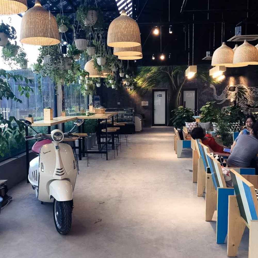 Top 100 mẫu thiết kế quán cafe đẹp độc đáo xu hướng hiện nay 24 cafe khong gian mo