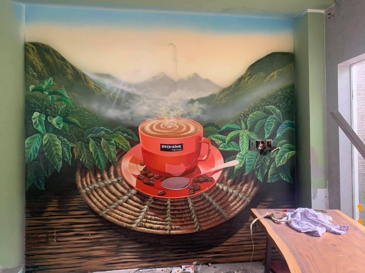 50 mẫu vẽ tranh tường quán cafe đẹp độc đáo uy tín chuyên nghiệp 2026 14 dich vu ve tranh tuong quan cafe 3782