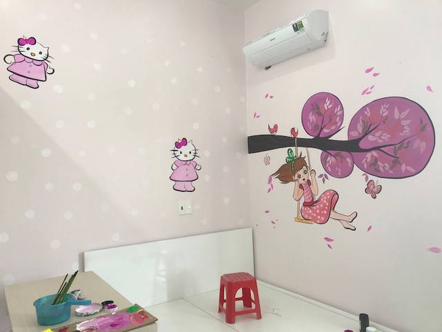 Gợi ý 20 ý tường vẽ tường phòng ngủ cute cho bé 43 goi y 20 y tuong ve tuong phong ngu cute cho be 3835 12