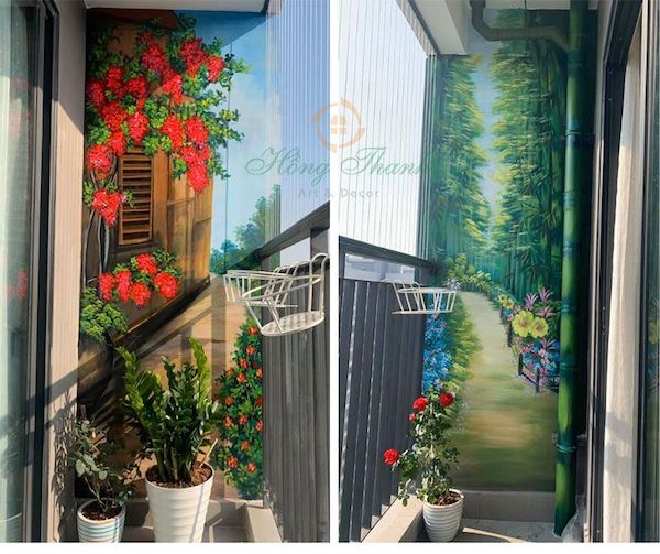ve tranh tuong ban cong dep Top 101 Mẫu Vẽ tranh tường ban công đẹp cuốn hút giá rẻ Top 101 Mẫu Vẽ tranh tường ban công đẹp cuốn hút giá rẻ