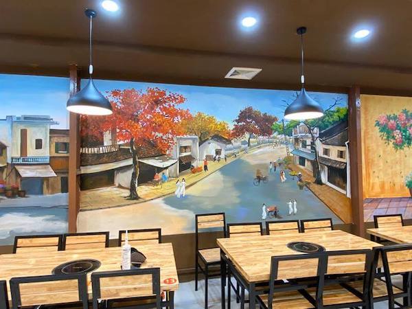 Top 100 mẫu thiết kế quán cafe đẹp độc đáo xu hướng hiện nay 27 top 30 mau ve tranh tuong quan an dep an tuong nhat 2024 4247 16
