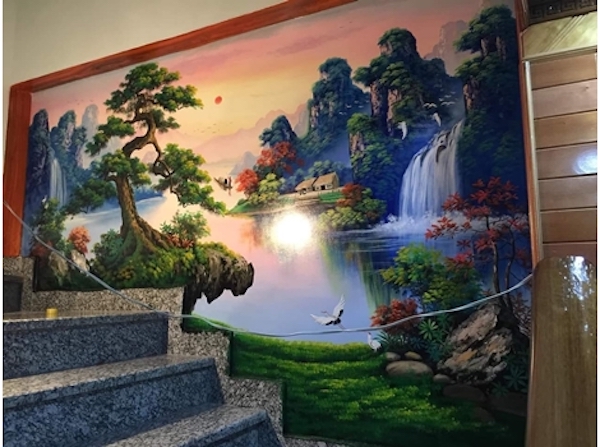 Gợi ý 50 mẫu vẽ tranh tường cầu thang sáng tạo độc đáo 34 ve tranh tuong cau thang 4108 11