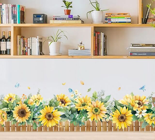 Vẽ tranh tường hoa hướng dương đơn giản, sáng tạo nhất 2024 59 vẽ tranh tường hoa hướng dương