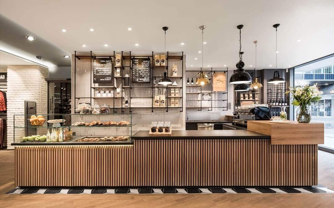 Top 100 mẫu thiết kế nội thất nhà hàng đẹp chuyên nghiệp xu hướng hiện nay 15 Quay bar cung la noi tao nen diem nhan thu hut khach hang khi ghe qua