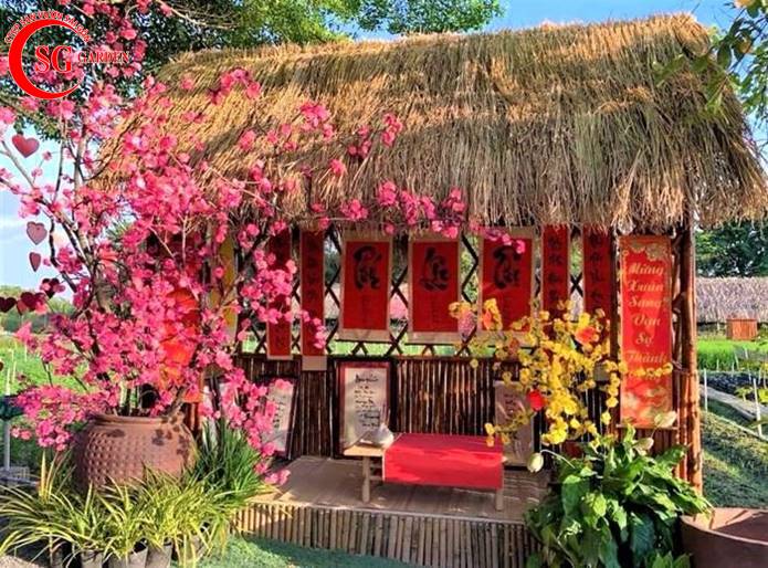 Gợi ý xu hướng trang trí tiểu cảnh Tết 2025 ấn tượng độc đáo 14 hinh anh trang tri tet 3