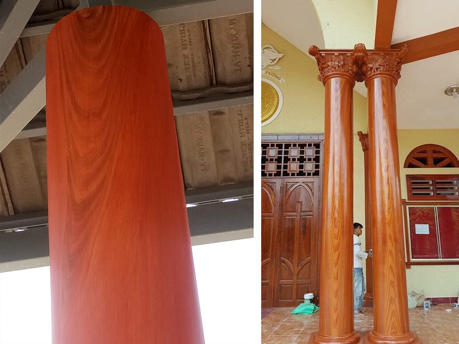 Thi công sơn giả gỗ chuyên nghiệp – Giải pháp thay thế gỗ tự nhiên bền đẹp, giá tốt năm 2025 12 68bbb289059e5d6ef468e9ba cot son gia go